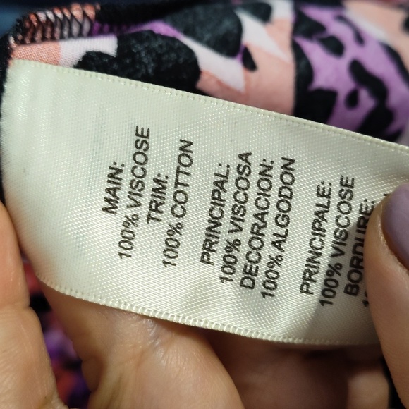 NWT LORALETTE VALENCIA FLORAL HIGH LOW DRESS 💜❤️ - Picture 6 of 7